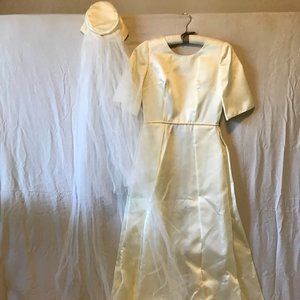 Vintage 60's Custom Wedding Dress